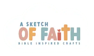 a sketch of faith logo with tagline