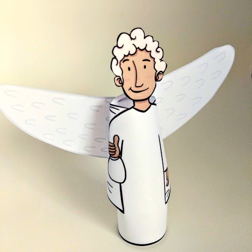 Angel paper craft for kids