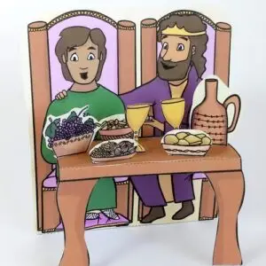 David and Methibosheth bible craft for kids