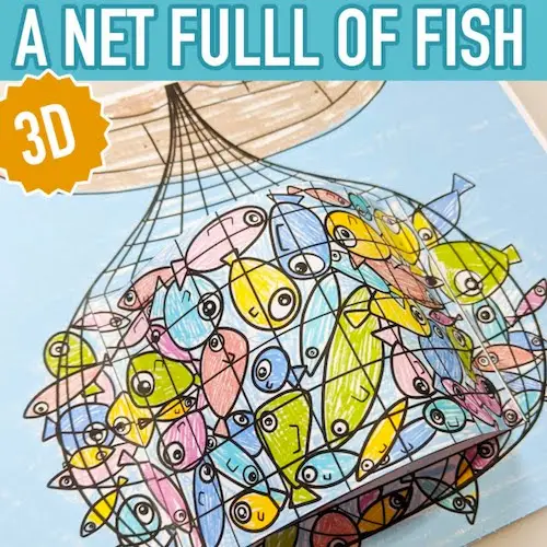 bible craft for kids a net full of fish