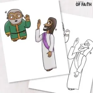 zacchaeus and jesus bible craft for kids 3