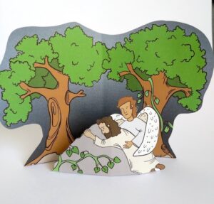 jesus in the garden of gethsemane easter craft for kids