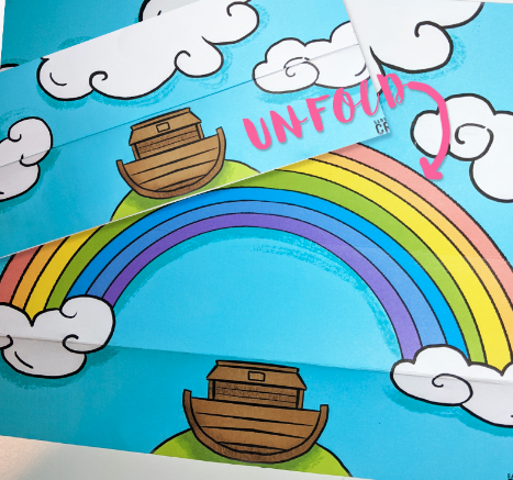 rainbow over the ark craft easy