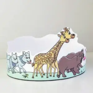 Noahs ark and animals Bible craft for little kids