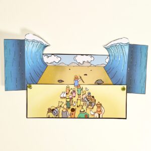 Moses Parts the Red Sea Craft – Easy Bible Crafts for kids