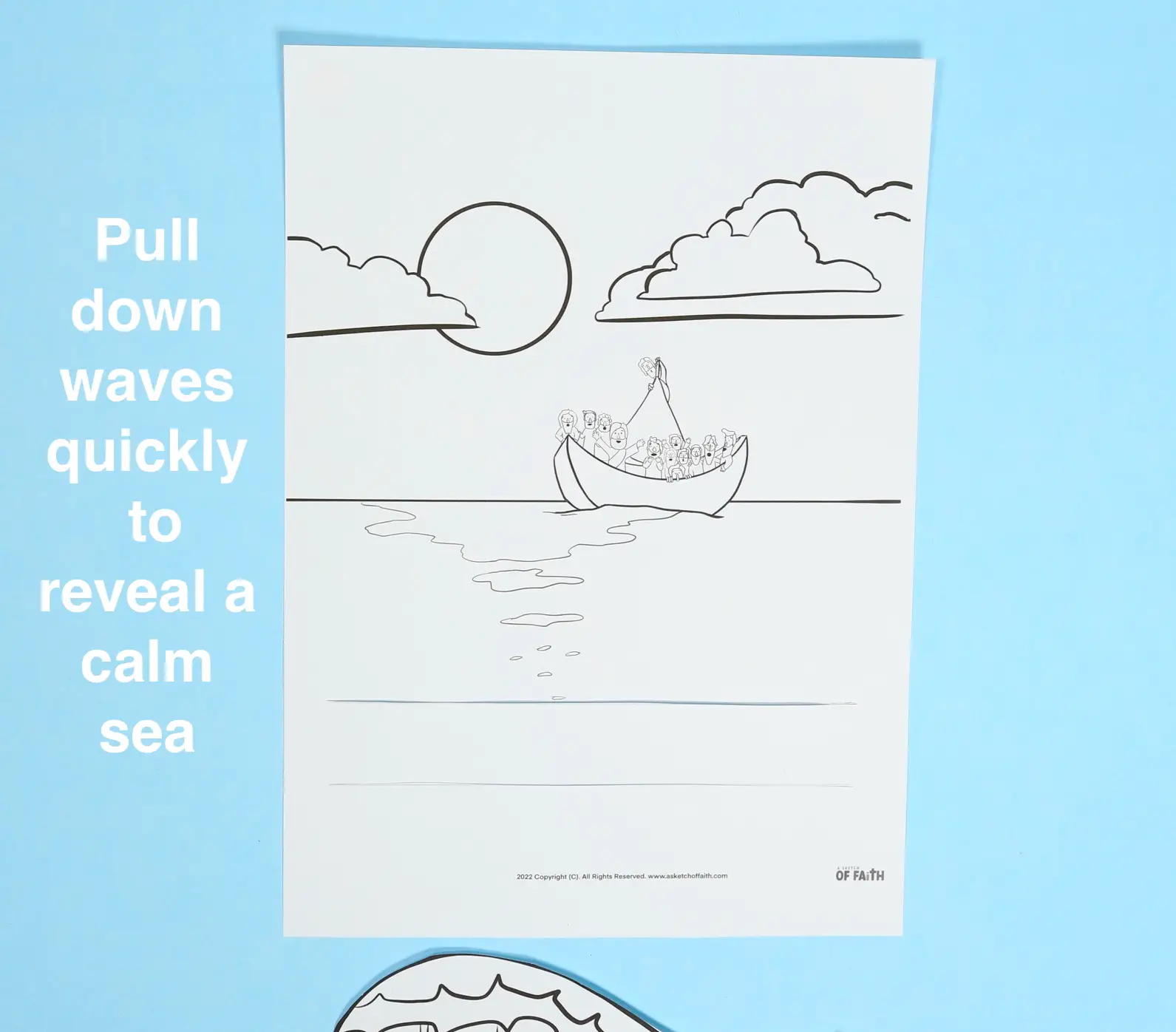 jesus calms a storm craft instructions 1