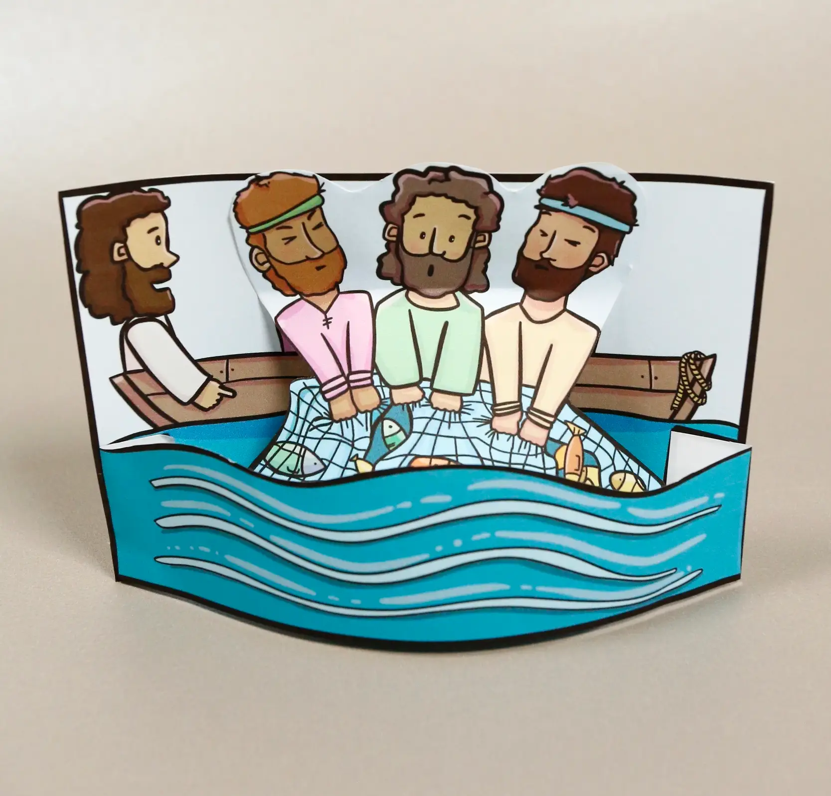 Luke 5 fishing Bible craft