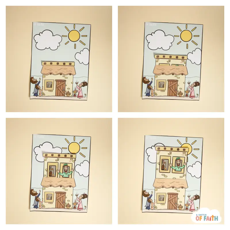 elishas room on roof Bible craft