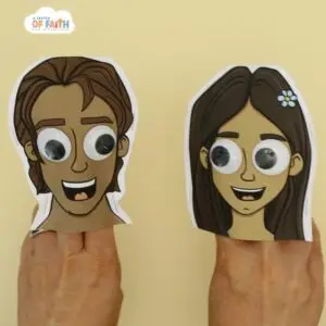 Adam and Eve puppet craft3