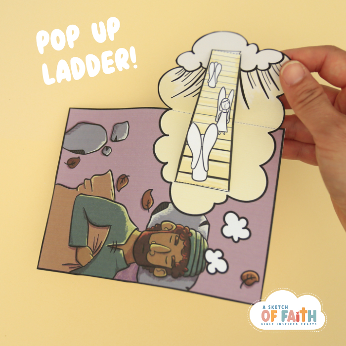 Jacobs ladder dream bible craft pop up