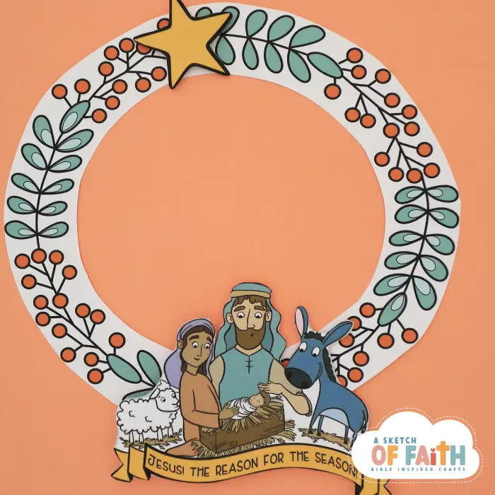 Christmas Nativity Bible Paper Craft for kids