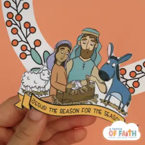 Christmas Nativity Bible Paper Craft for kids