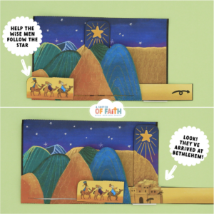 wise men journey to bethlehem craft for kids