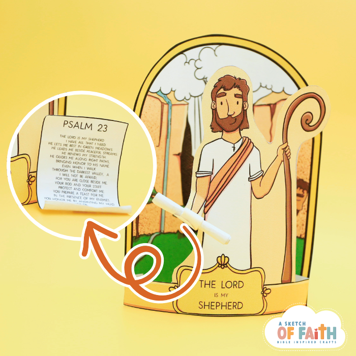 The Lord i my shepherd Bible Craft Psalm 23