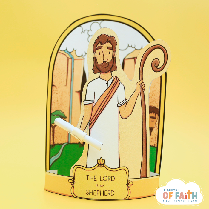 Front view - The lord is my shepherd craft