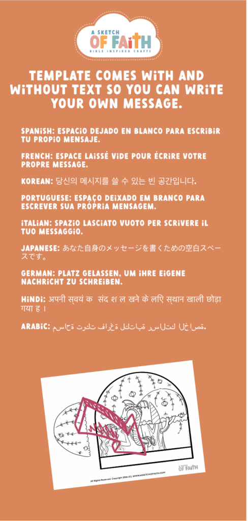 Photo of a paper Bible craft based on the temptation in genesis 3