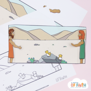 Esau forgives jacob bible craft template