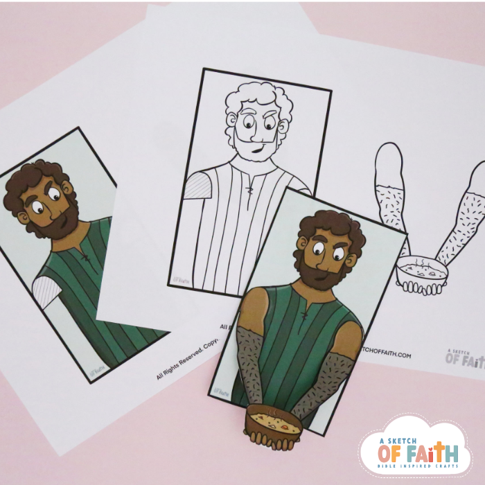 Jacob decieves Issac easy kids craft download