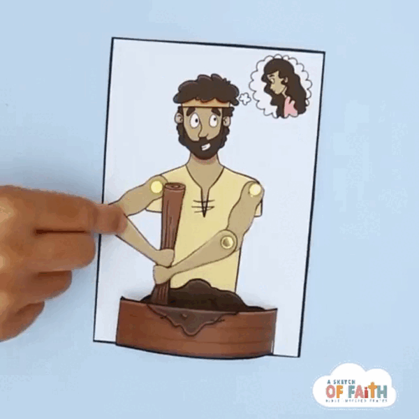 Jacob and Rachel Bible Craft for kids