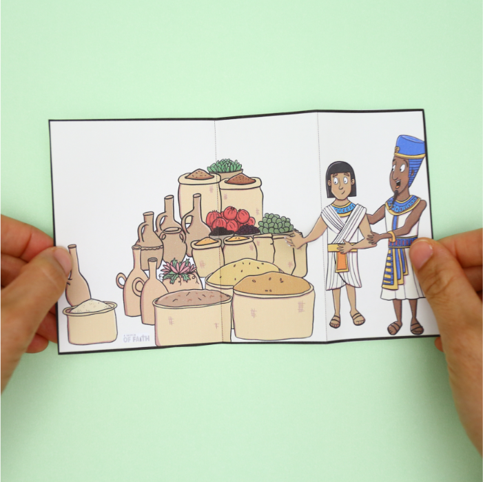 Joseph works for Potiphar Bible kids craft template