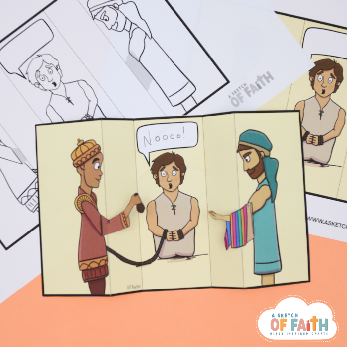 joseph and his brothers bible craft template