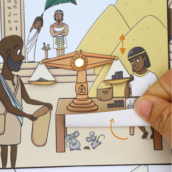 Joseph, leader in Egypt Bible craft template for kids