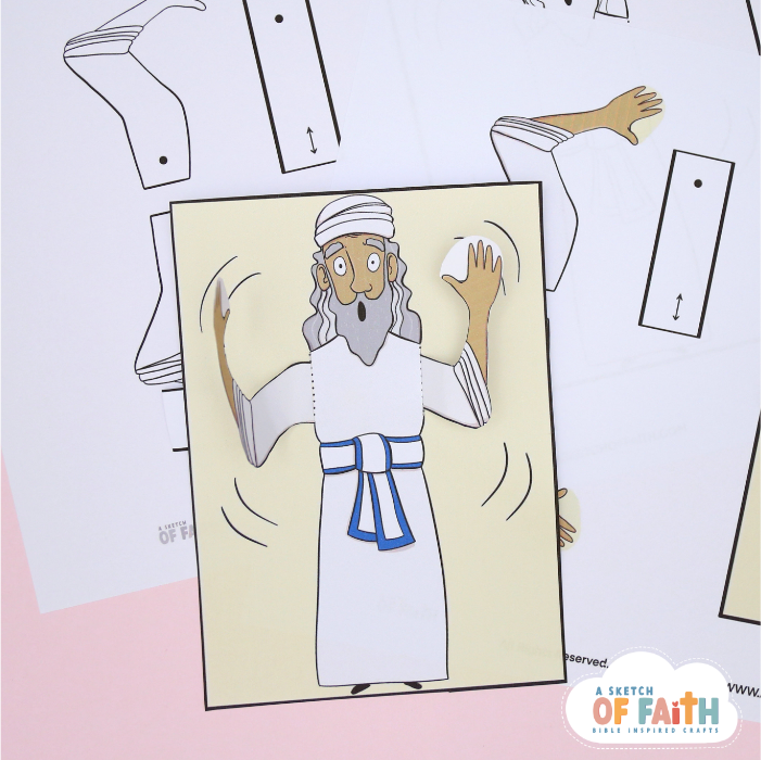 Zechariah cant speak bible craft 1