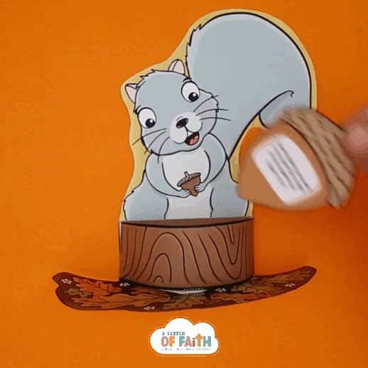 Squirrel Bible verse craft for kids