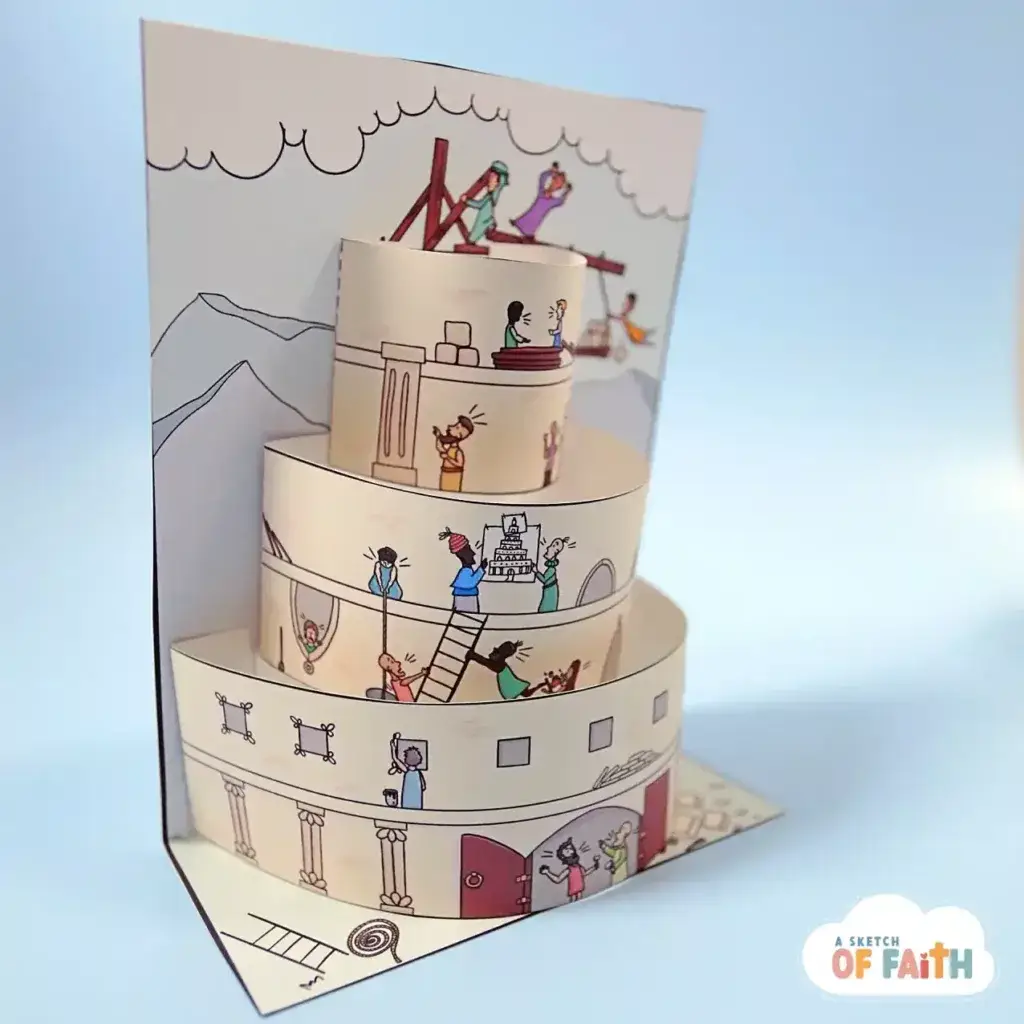 tower of babel bible craft_3