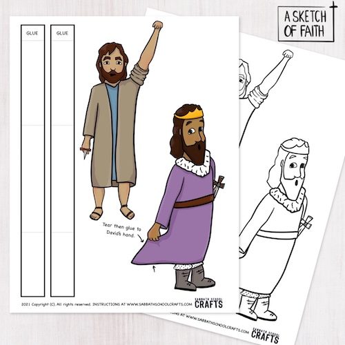 king david and saul activities