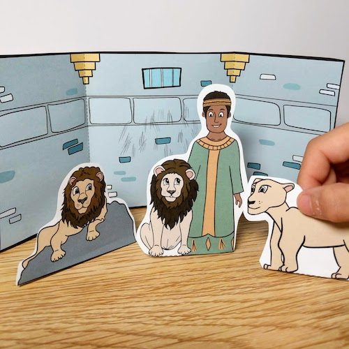 daniel in the lions den bible craft for kids easy